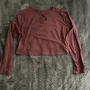 Long sleeve cropped top